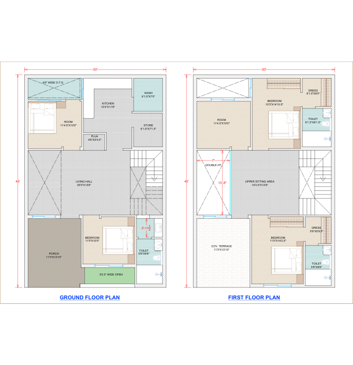 2D Floor Plan Design